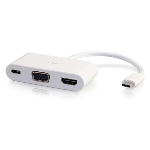 C2G  station d'accueil USB 3.2 Gen 1 (3.1 Gen 1) Type-C Blanc - 26885