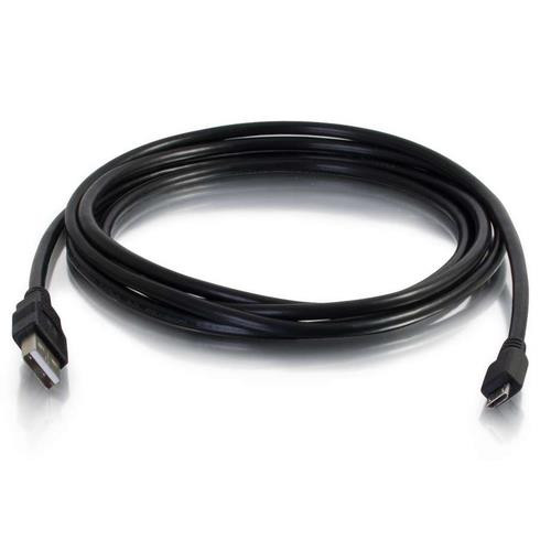 C2G 3ft. USB - microUSB m/m câble USB 0,91 m USB A Micro-USB B Noir - 24901
