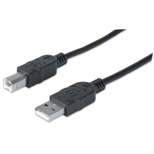 Manhattan  câble USB USB 2.0 3 m USB A USB B Noir - 333382