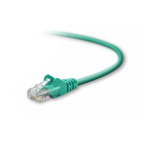 Belkin Cat5e Patch Cable, 15ft, 1 x RJ-45, 1 x RJ-45, Green câble de réseau 4,57 m - A3L791-15-GRN-S