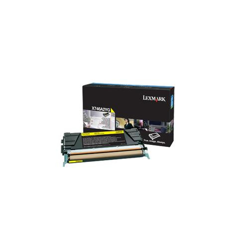 Lexmark  Cartouche de toner 1 pièce(s) Original Jaune - X746A2YG