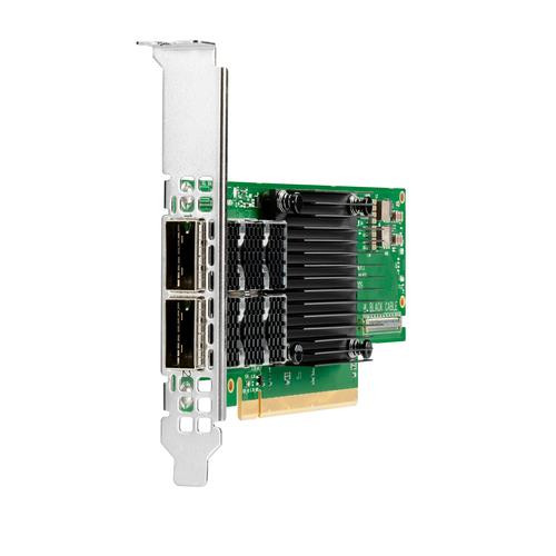 HPE InfiniBand HDR100/Ethernet 100Gb 2-port QSFP56 PCIe3 x16 MCX653106A-ECAT Adapter - P06251-B21