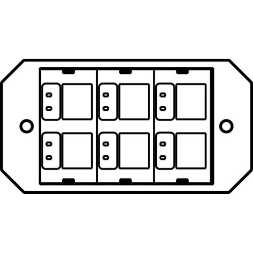 WIREMOLD  Plaque de commutation et obturateur - 8ACT6A