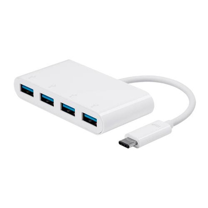 Monoprice  hub & concentrateur USB 3.2 Gen 1 (3.1 Gen 1) Type-C 5000 Mbit/s Blanc - 15248