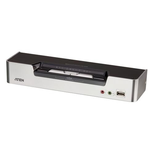 ATEN  commutateur écran, clavier et souris Grille de montage Noir, Argent - CS1642A