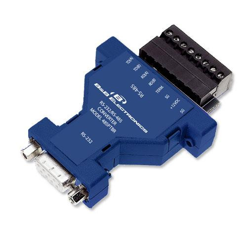 B&B Electronics  convertisseur série, répéteur et isolateur RS-232 RS-485 Bleu - 485PTBR