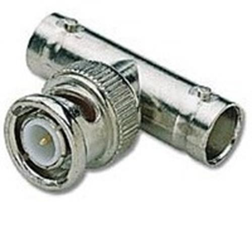 C2G BNC T-Adapter F/M/F Argent - 02047