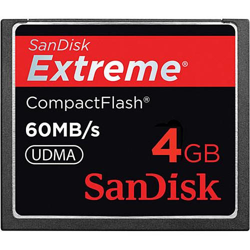 SanDisk  mémoire flash 4 Go CompactFlash - SDCFX-004G-X46