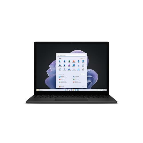 Microsoft Surface Laptop 5 Intel® Core™ i5 i5-1245U Ordinateur portable 34,3 cm (13.5") Écran tactile 16 Go LPDDR5x-SDRAM 512 Go SSD Wi-Fi 6 (802.11ax) Windows 11 Pro Noir - TBH-00001