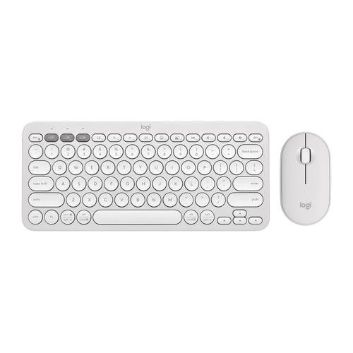 Logitech Pebble 2 Combo clavier Souris incluse Universel RF sans fil + Bluetooth QWERTY Anglais Blanc - 920-012198