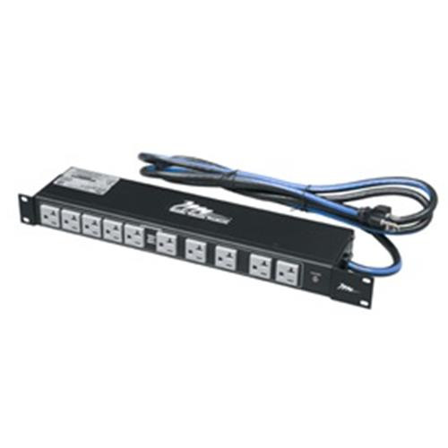 Accu-Tech  multiprise 0,23 m 20 sortie(s) CA Noir - PD-2020R-NS