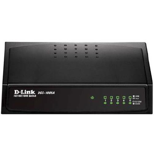 D-Link  commutateur réseau Non-géré Noir - DGS-1005A