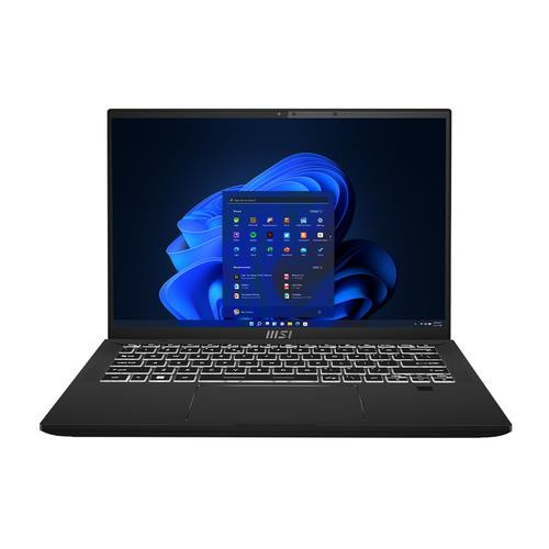 MSI Summit E14 Evo A12M-026 Intel® Core™ i5 i5-1240P Ordinateur portable 35,6 cm (14") Full HD+ 16 Go LPDDR5-SDRAM 512 Go SSD Wi-Fi 6E (802.11ax) Windows 11 Pro Noir - SUME14EVO12026