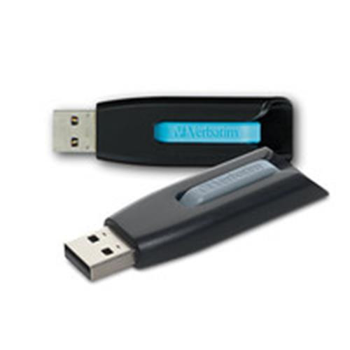 Verbatim Store ‘n’ Go V3 lecteur USB flash 128 Go USB Type-A 3.2 Gen 1 (3.1 Gen 1) Bleu, Gris - 70898