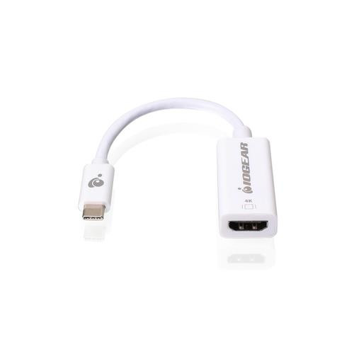 iogear  câble vidéo et adaptateur USB Type-C HDMI Type A (Standard) Blanc - GUC3CHD60