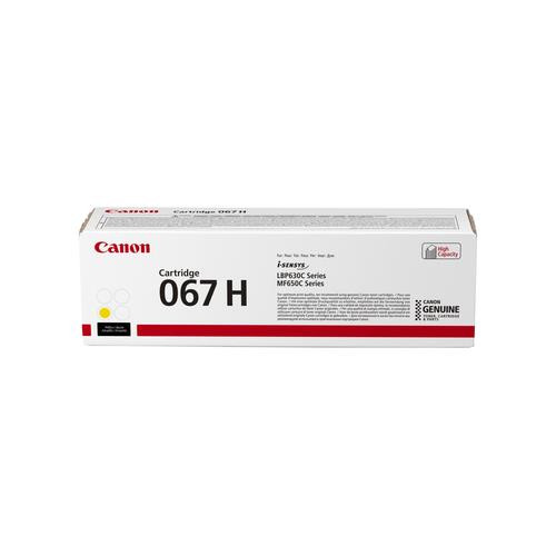 Canon 067H Cartouche de toner 1 pièce(s) Original Jaune - 5103C001