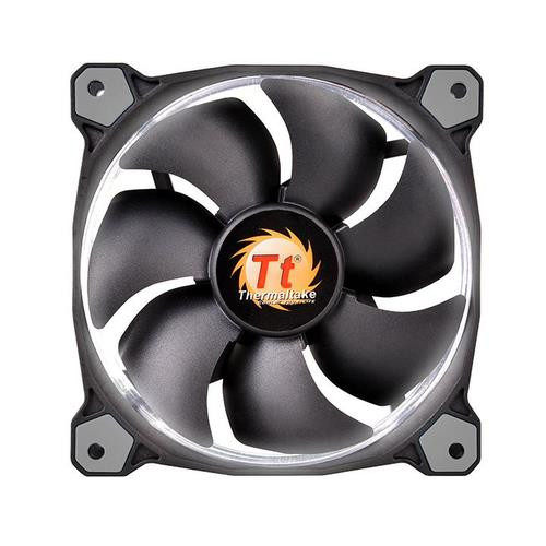 Thermaltake Riing 12 Boitier PC Ventilateur 12 cm Noir - CL-F038-PL12WT-A