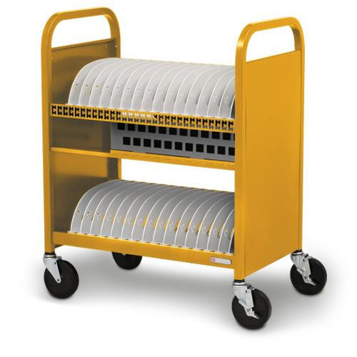 Bretford CUBE Transport Cart Classe mobile de charge et de gestion Jaune - TVCT30CAD-90DMUS