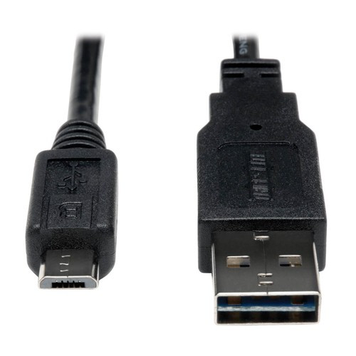 Tripp Lite  câble USB USB 2.0 0,3 m USB A Micro-USB B Noir - UR050-001-24G