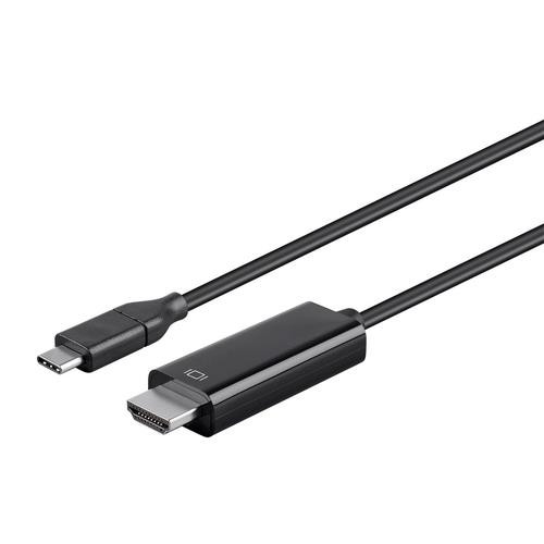 Monoprice  câble vidéo et adaptateur 1,8 m USB Type-C HDMI Type A (Standard) Noir - 24441