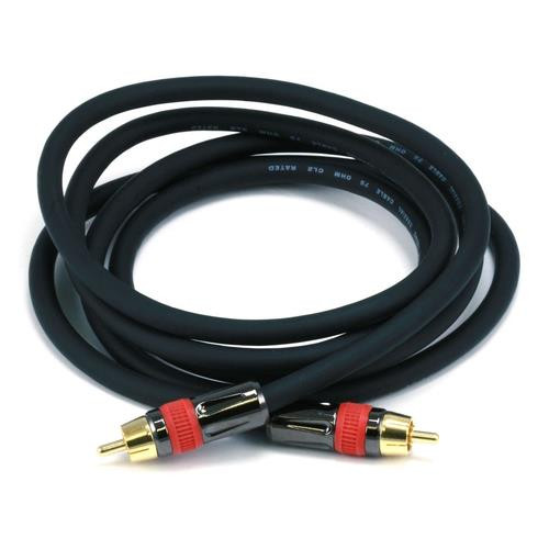 Monoprice  câble coaxial RG-6/U 1,8 m RCA Noir - 2680