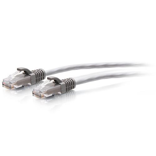 C2G Câble de raccordement Ethernet fin Cat6a non blindé (UTP) avec protection anti-accrochage de 1,5 m - Gris - 30115