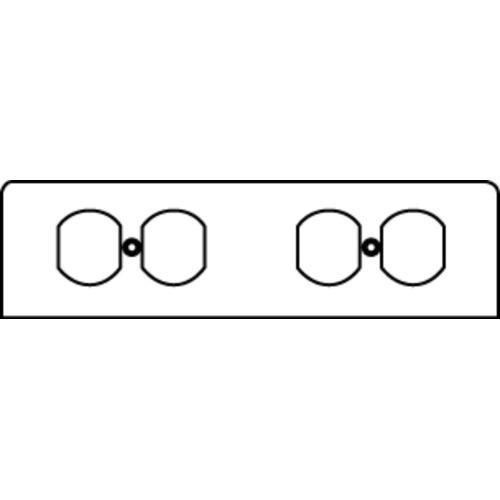 WIREMOLD  Plaque de commutation et obturateur - FP2R