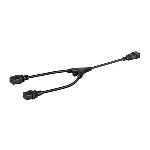 Monoprice  câble électrique Noir 0,6 m Coupleur C20 2 x coupleur c19 - 35117