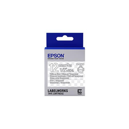 Epson LabelWorks Clear LK étiquette auto-collante Bleu, Gris, Blanc - LK-4TWN