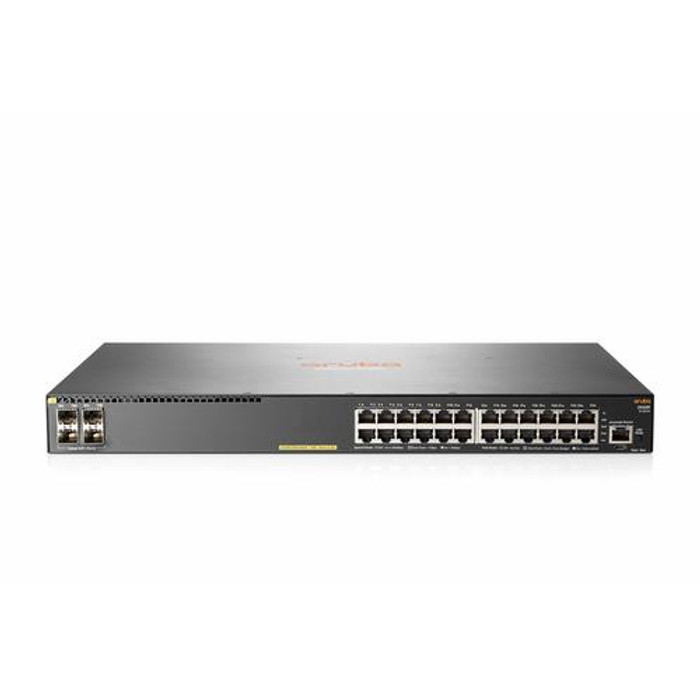 HPE Aruba Networking Aruba 2930F 24G PoE+ 4SFP+ TAA Géré L3 Gigabit Ethernet (10/100/1000) Connexion Ethernet, supportant l'alimentation via ce port (PoE) 1U Gris - JL263A#B2C