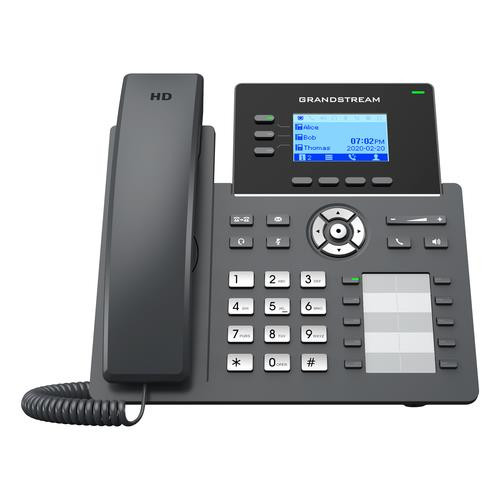 Grandstream Networks  téléphone fixe Noir 3 lignes LCD - GRP2604P