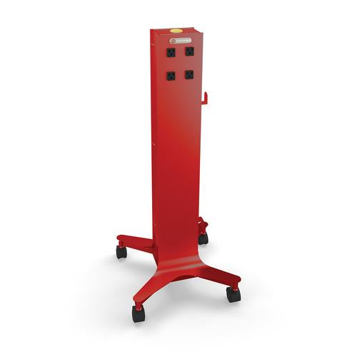 Bretford Cube Tower Universel Rouge Secteur Intérieure - CTWR800-RED