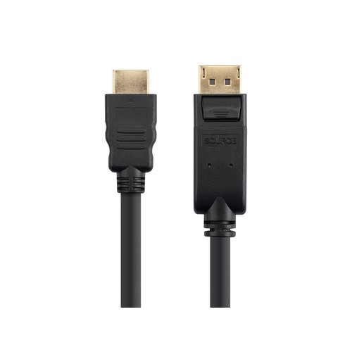 Monoprice  câble vidéo et adaptateur 0,91 m DisplayPort HDMI Noir - 13370