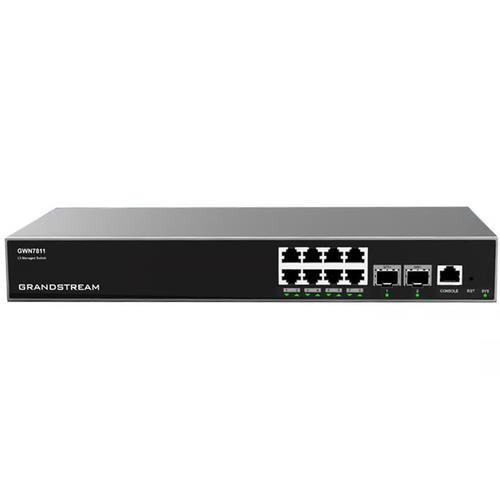 Grandstream Networks  commutateur réseau Géré L3 Gigabit Ethernet (10/100/1000) Gris - GWN7811