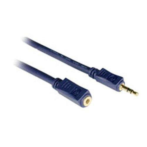C2G 50ft Velocity™ 3.5mm Stereo Audio Extension Cable M/F câble audio 15 m 3,5mm Bleu - 40611