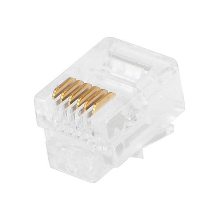 Monoprice  connecteur de fils RJ-12 Transparent - 7270