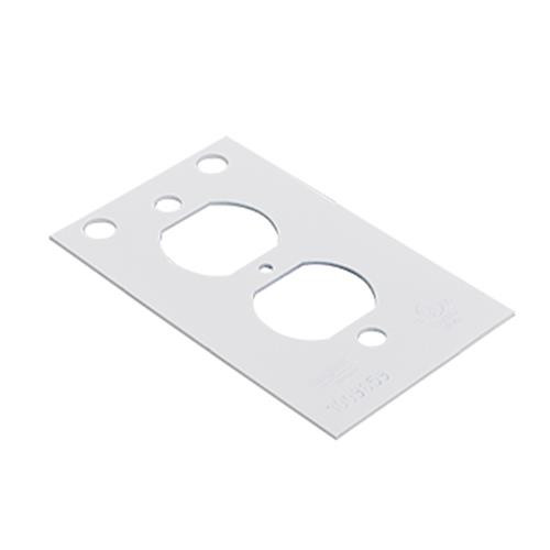 WIREMOLD  Plaque de commutation et obturateur Blanc - CRFB-D-4