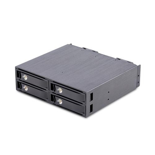 StarTech.com  Obturateur de baie de lecteur 13,3 cm (5.25") Plateau de stockage de disques Noir - 4U2525-SAS-BACKPLANE