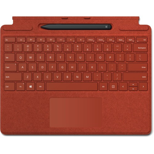 Microsoft Surface Pro X QWERTY Anglais américain Microsoft Cover port Rouge - 26B-00021