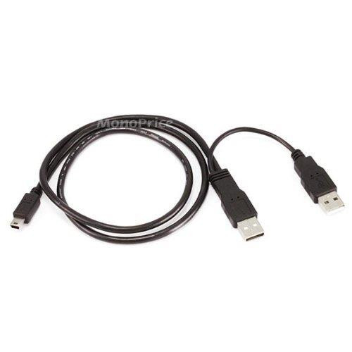 Monoprice  câble USB USB 2.0 0,7 m 2 x USB A Mini-USB B Noir - 105620