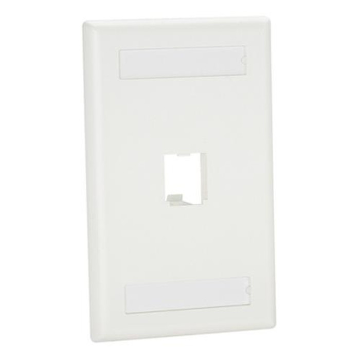 Panduit  Plaque de commutation et obturateur Blanc - CFPL1WHY