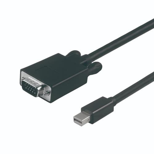 VisionTek  câble vidéo et adaptateur 2 m Mini DisplayPort VGA (D-Sub) Noir - 901217