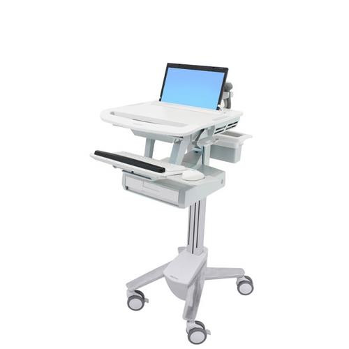 Ergotron StyleView Aluminium, Gris, Blanc Ordinateur portable Panier multimédia - SV43-1110-0
