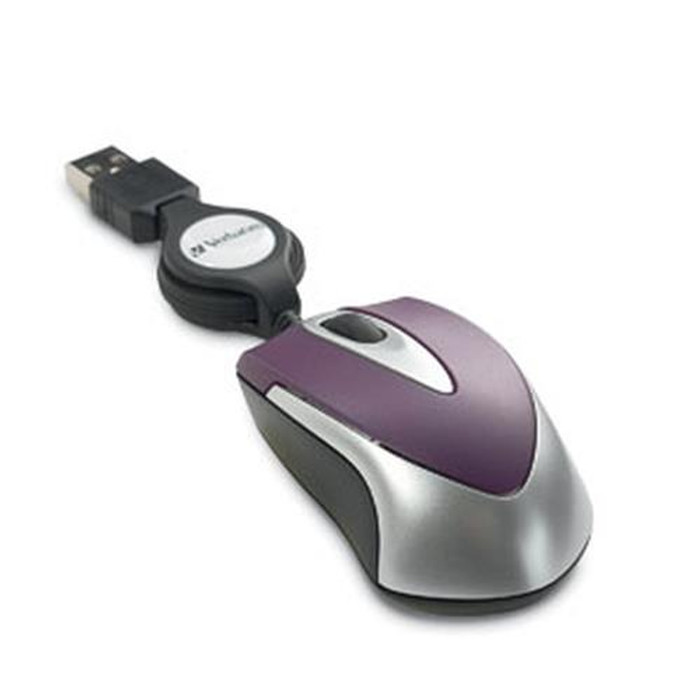 Verbatim Travel Mouse souris USB Type-A Optique - 97253