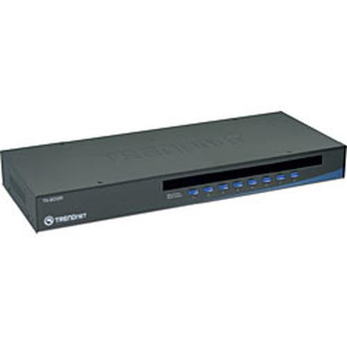 Trendnet  8-Port USB/PS/2 Rack Mount KVM Switch commutateur écran, clavier et souris Grille de montage - TK-803R