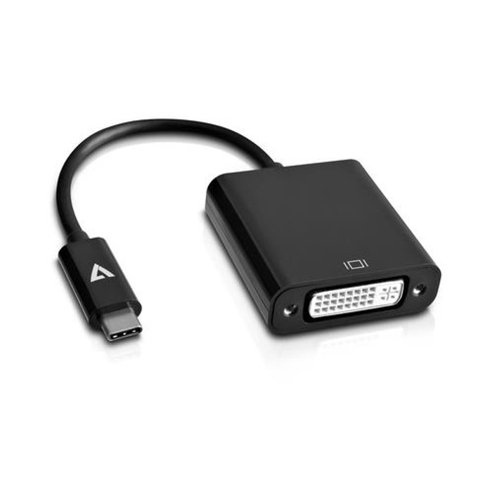 V7 USB-C mâle vers DVI-D femelle Adaptateur Noir - V7UCDVI-BLK