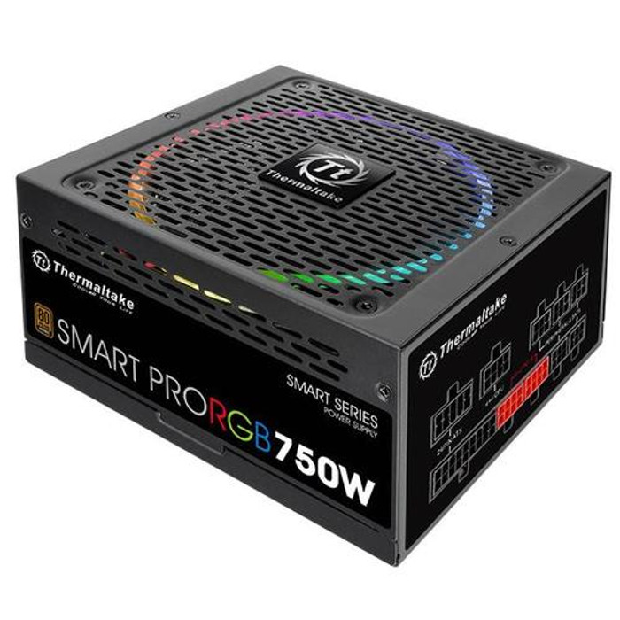 Thermaltake Smart Pro RGB unité d'alimentation d'énergie 750 W 24-pin ATX ATX Noir - PS-SPR-0750FPCBUS-R