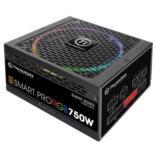 Thermaltake Smart Pro RGB unité d'alimentation d'énergie 750 W 24-pin ATX ATX Noir - PS-SPR-0750FPCBUS-R