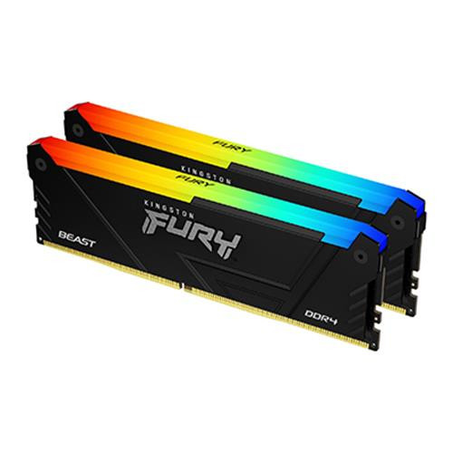 Kingston Technology FURY Beast 64GB 3600MT/s DDR4 CL18 DIMM (Kits de 2) RGB - KF436C18BB2AK2/64