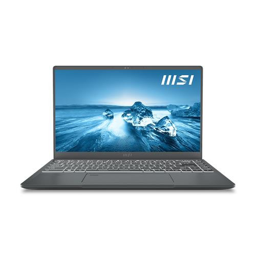 MSI Prestige A12SC-007 Intel® Core™ i7 i7-1260P Ordinateur portable 35,6 cm (14") Full HD 16 Go LPDDR4x-SDRAM 512 Go SSD NVIDIA® GeForce® GTX 1650 Wi-Fi 6E (802.11ax) Windows 11 Pro Gris - PRE1412007